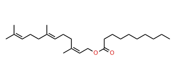 (Z,E)-3,7,11-Trimethyl-2,6,10-dodecatrienyl decanoate
